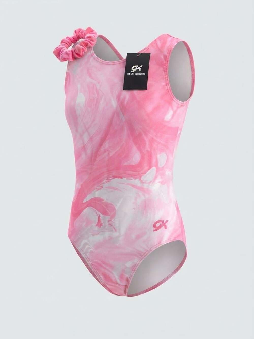 Gk Gymnastics Leotard Size AS Pink Marble